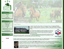 Tablet Screenshot of haras-de-bneville.com